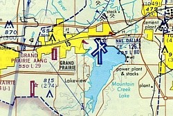 Hensley Airbase on Mountain Creek Lake